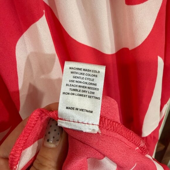 Crystal Doll Red White Smocked Tiered Maxi Dress Ruffle Straps Size S NWT - Picture 11 of 11